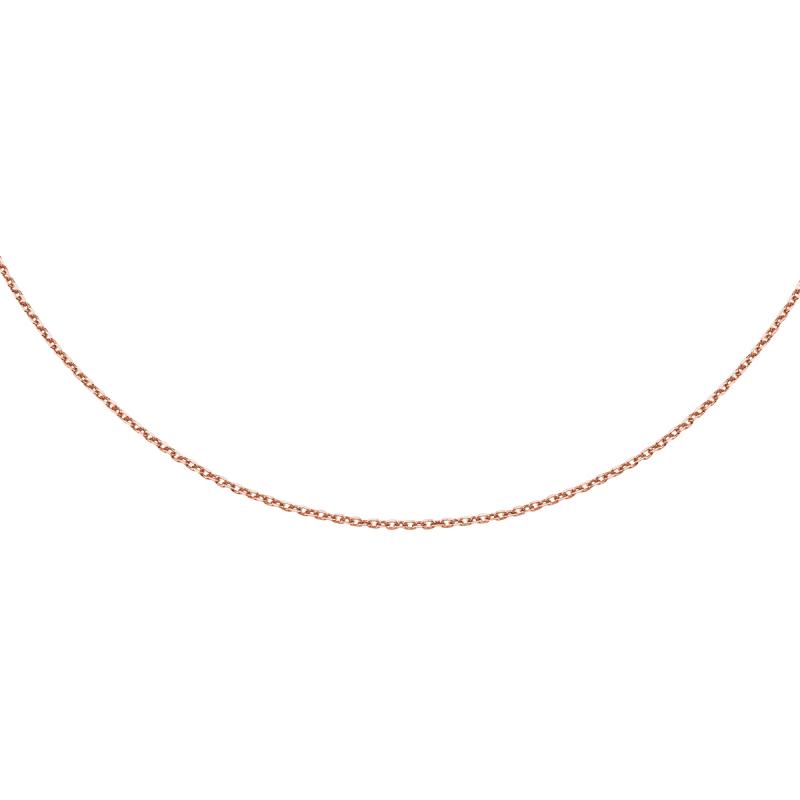 Lantisor argint placat cu aur roz 38-41cm DiAmanti 30RD4_RG_38-41cm-DIA (Argint 925‰ 1,3 g.)
